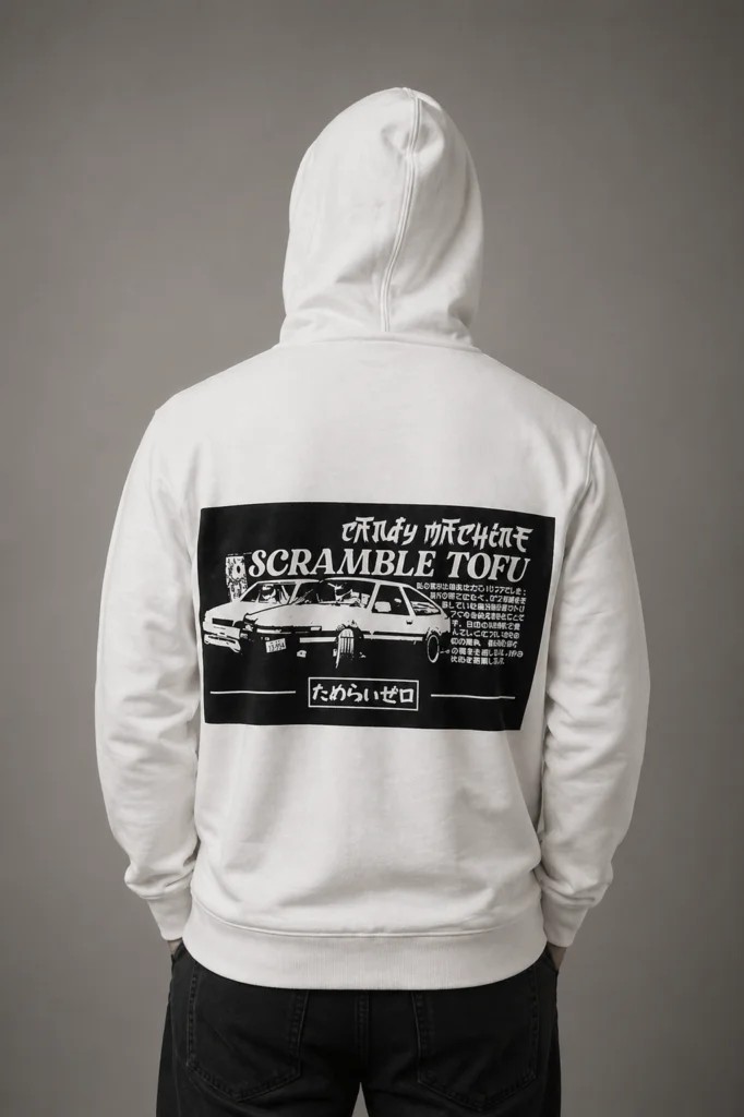 Candy Machine "Scrambled Tofu" Hoodie White