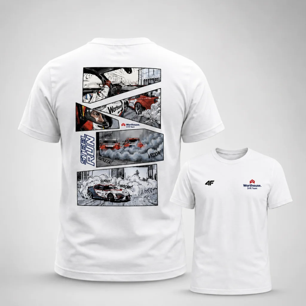 T-shirt - white comix