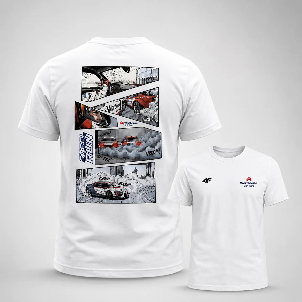 T-shirt - white comics