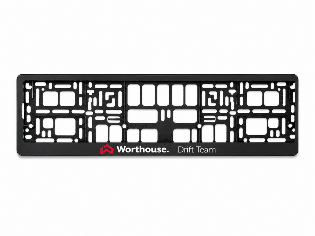 Worthouse Drift Team License Plate Frame