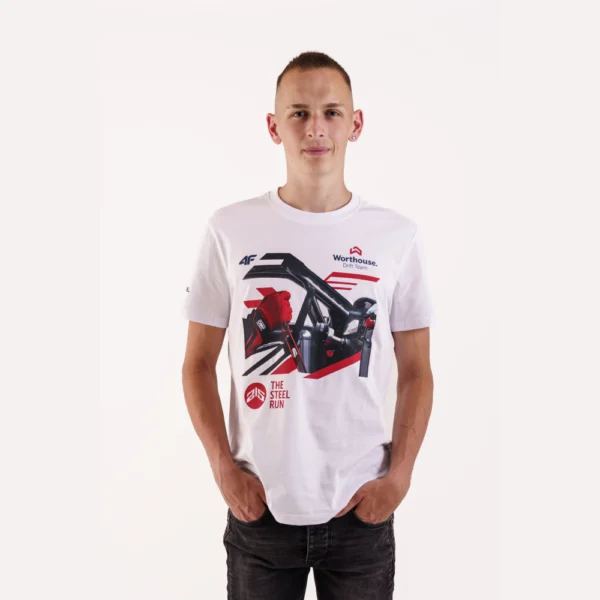 T-shirt - Steel Run - white