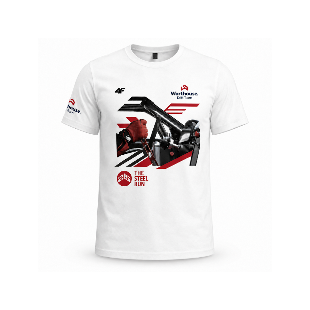 T-shirt - Steel Run - white